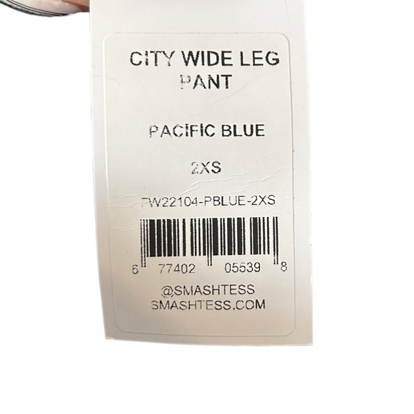 Smash + Tess NWT City Wide Leg Cordory Ankle Grazers in Pacific Blue size XXS - Picture 9 of 12